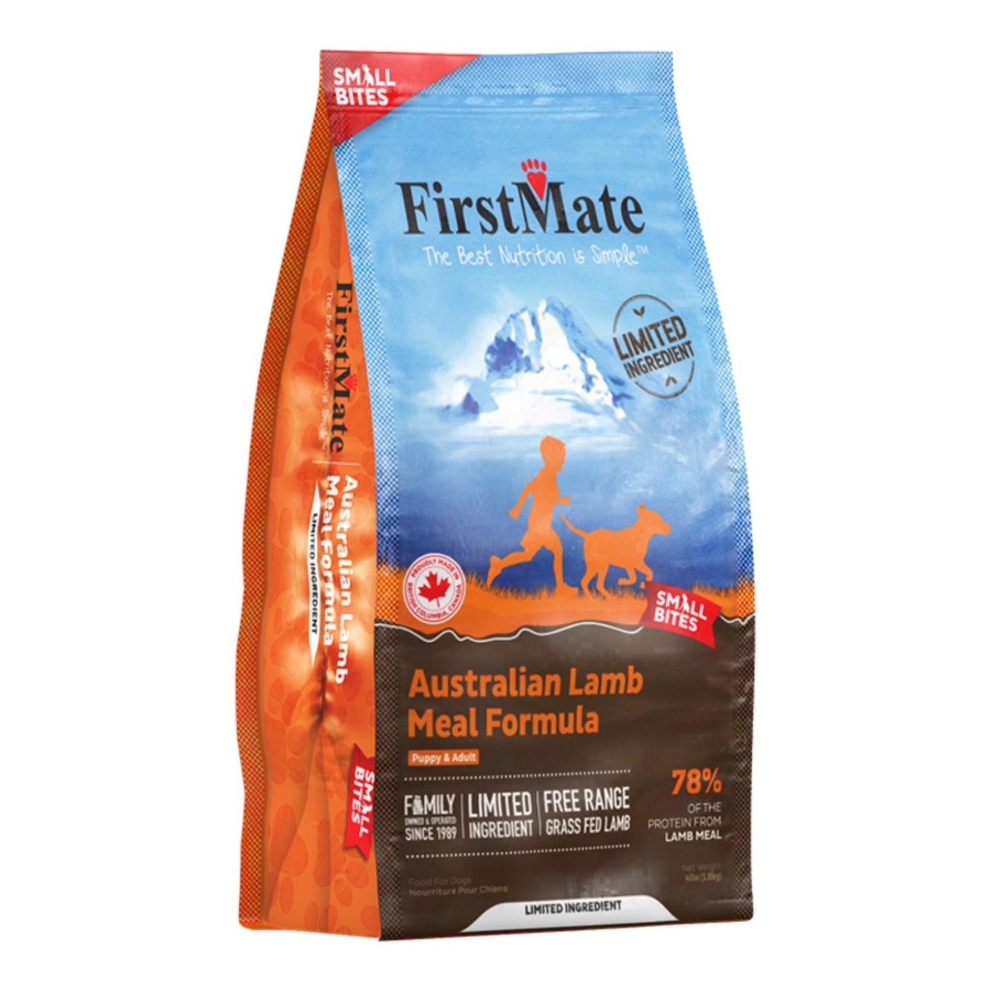 Firstmate Dog Limited Ingredient Grain Free Australian Lamb Small Bites 4Lbs