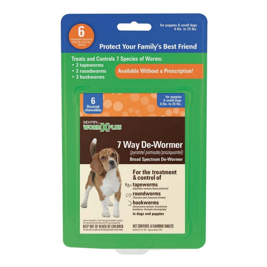 SENTRY Worm X Plus 7 Way DeWormer for Small Dogs