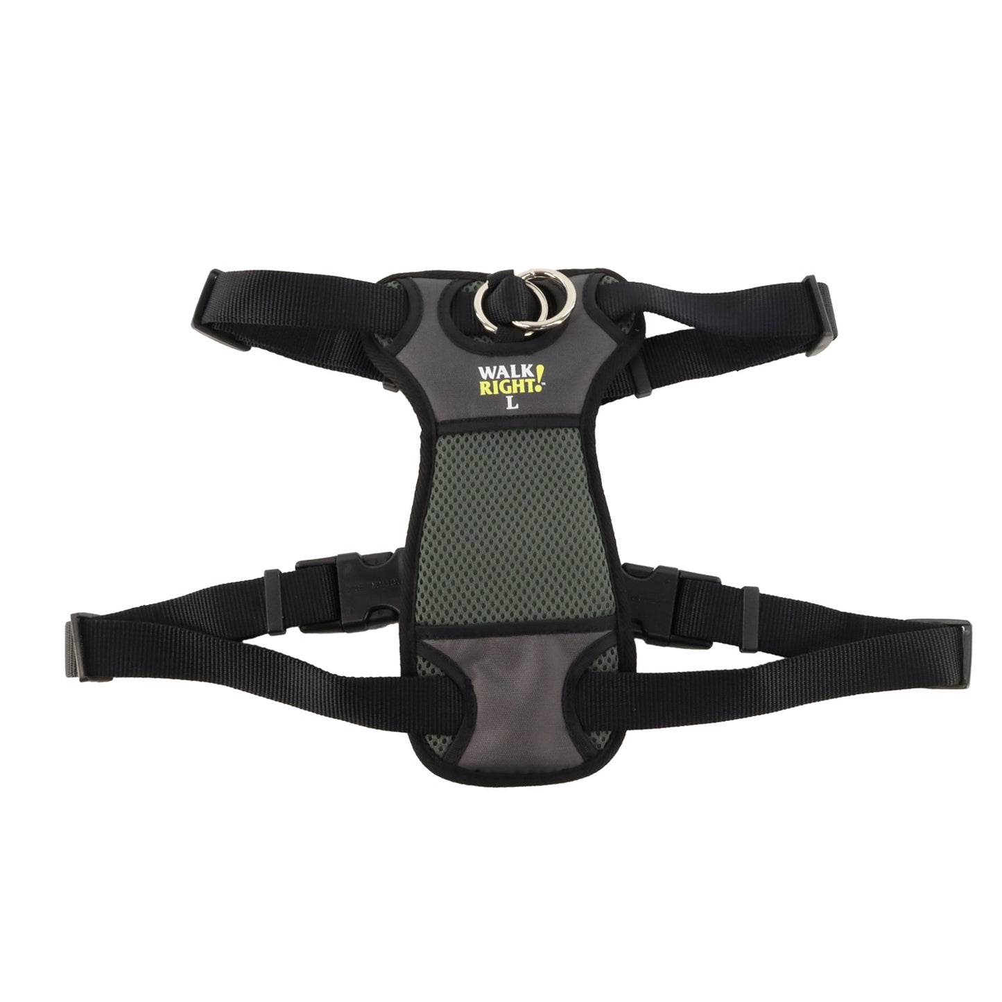 Walk Right FrontConnect Padded Dog Harness Black, 1ea/LG, 2638 in
