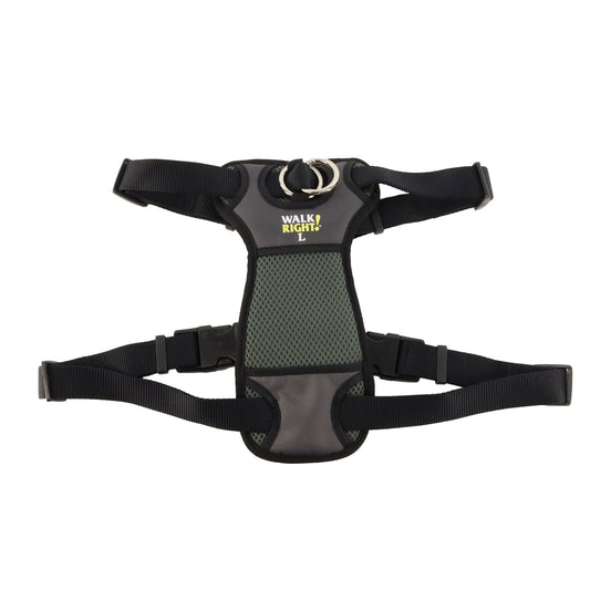 Walk Right FrontConnect Padded Dog Harness Black, 1ea/LG, 2638 in