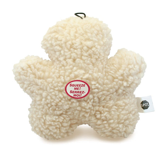 Spot Fleece Dog Toy Chewman Natural 1ea/8 in