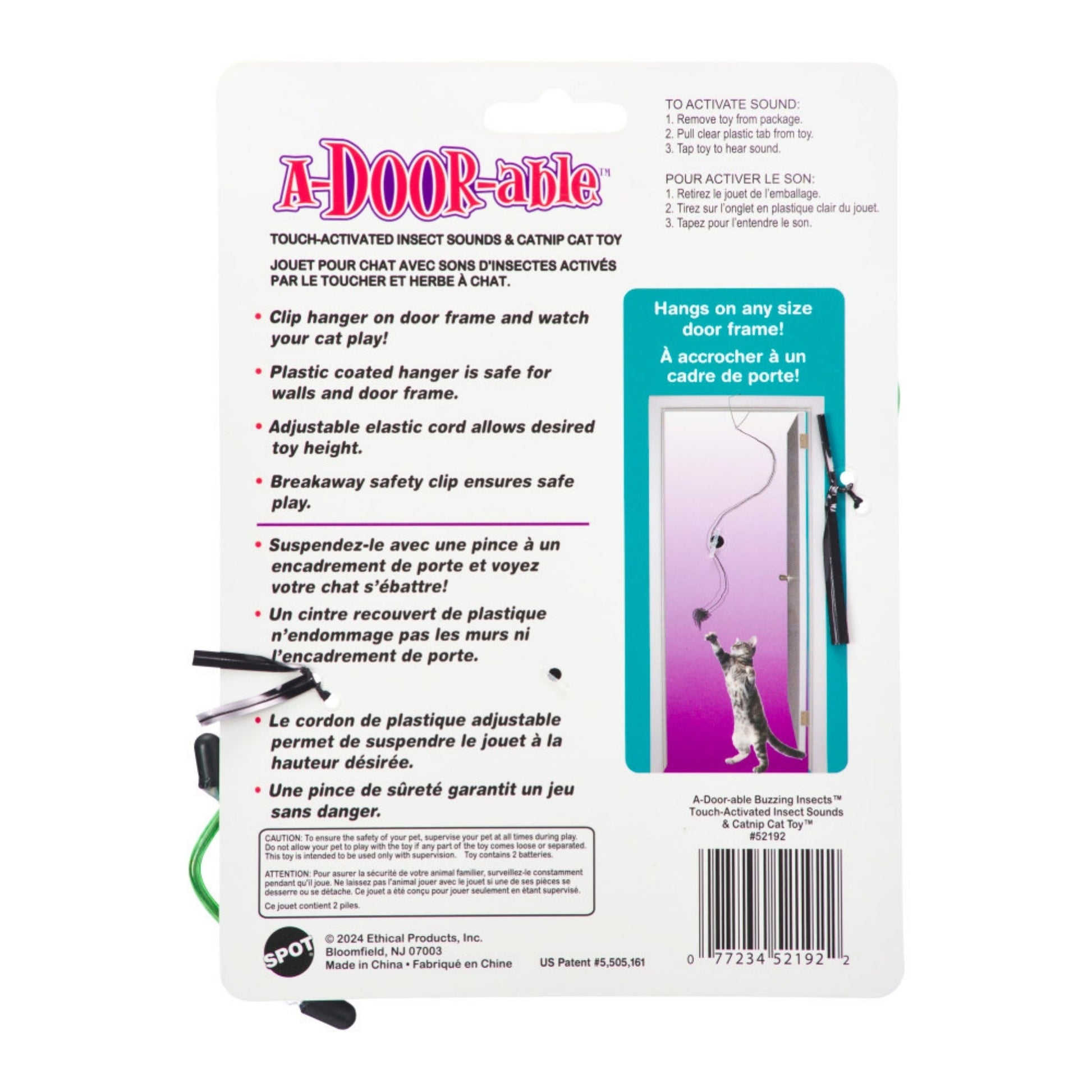 Spot Buzzing Insect A-door-able Cat Toy Assorted, 1ea/One Size