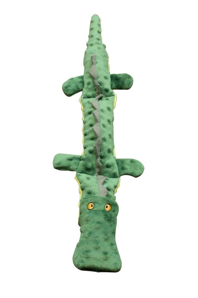 Skinneeez Extreme Dog Toy Triple Squeaker Croc 25 In