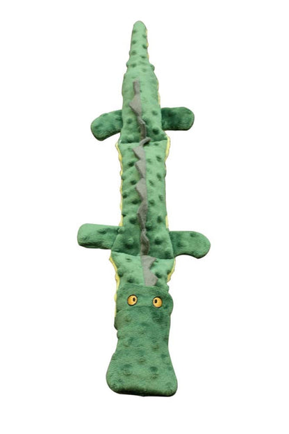 Skinneeez Extreme Dog Toy Triple Squeaker Croc 25 In