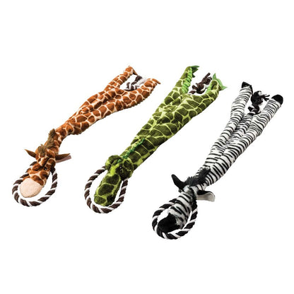 Skinneeez Tugs Dog Toy Jungle Assorted 23 In