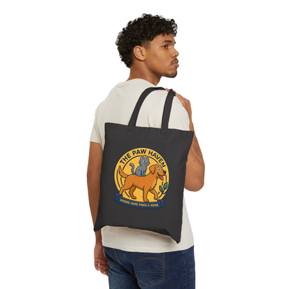 The Paw Haven Cotton Tote (Where hope finds a home)