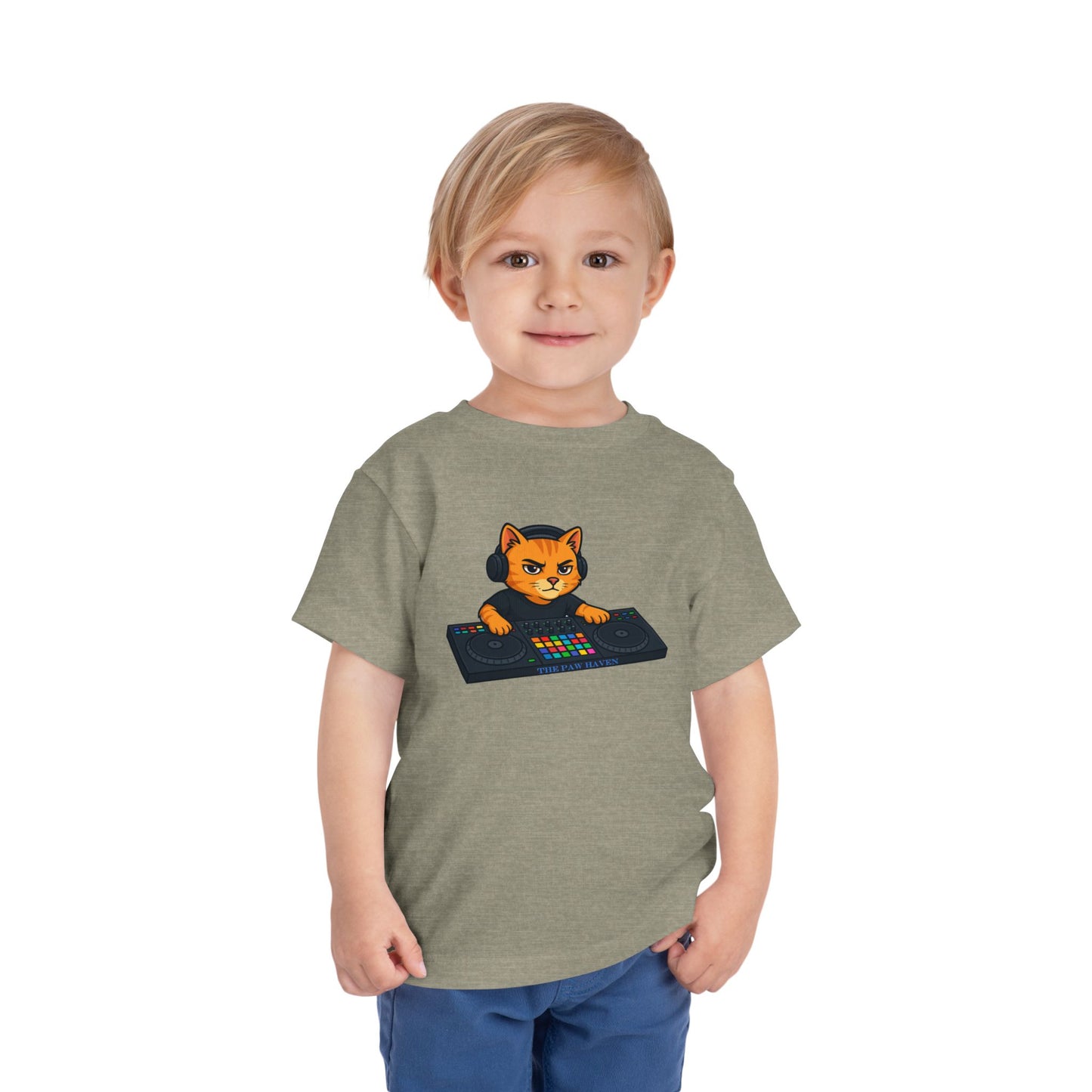 DJ Cat Toddler Tee