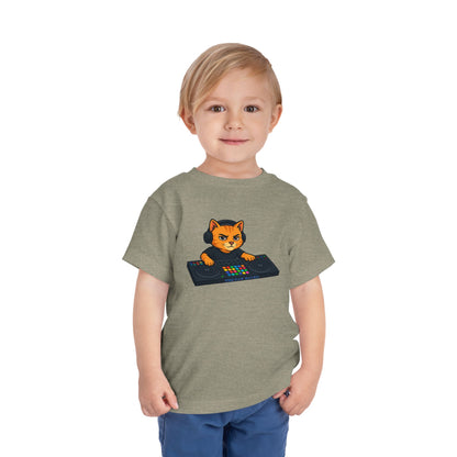 DJ Cat Toddler Tee