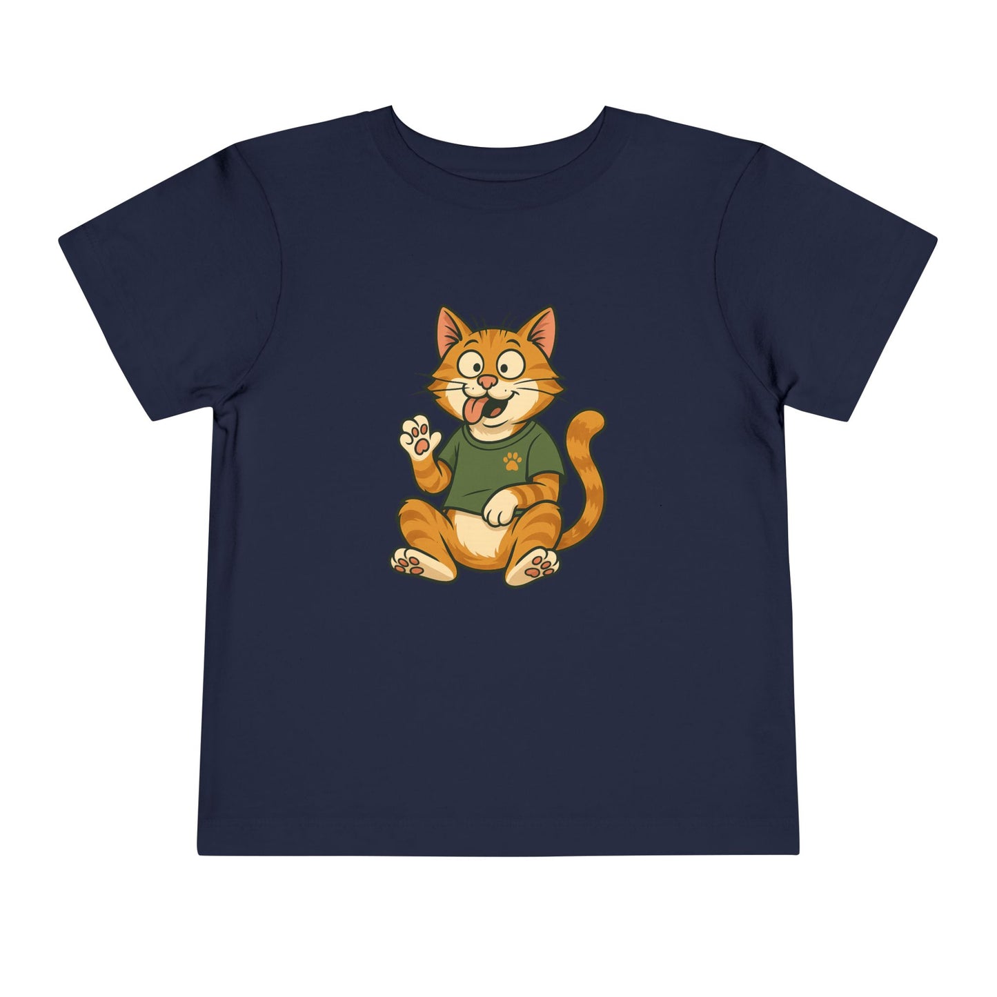 Goofy Cat Toddler Tee