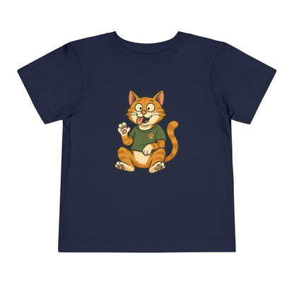 Goofy Cat Toddler Tee