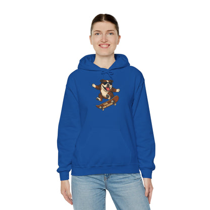 Skateboarding Bulldog Hoodie Sweatshirt
