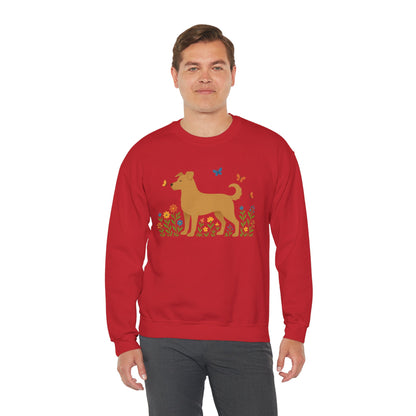 Dog Lover's Floral Crewneck Sweatshirt