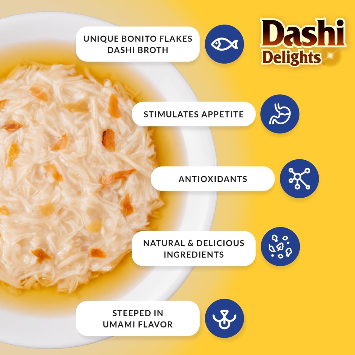 Inaba Dashi Delight 2.5oz. Chicken Cheese (6 count)