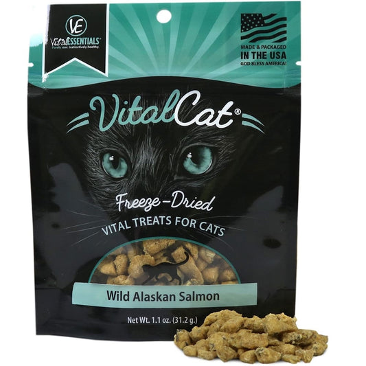 Vital Essential Cat Freeze Dried Treat Alaskan Salmon 1.1oz.