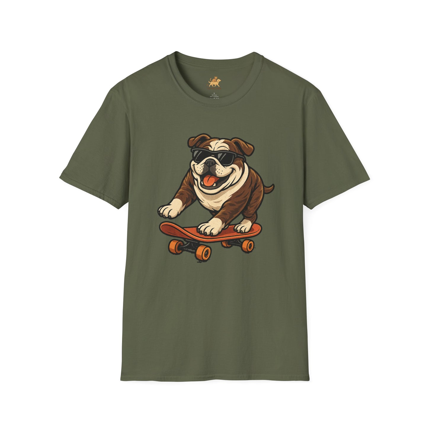 Skateboard Bulldog T-Shirt