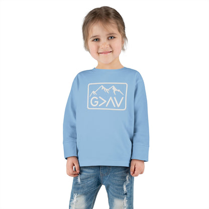 God > Highs & Lows Toddler Long Sleeve Tee
