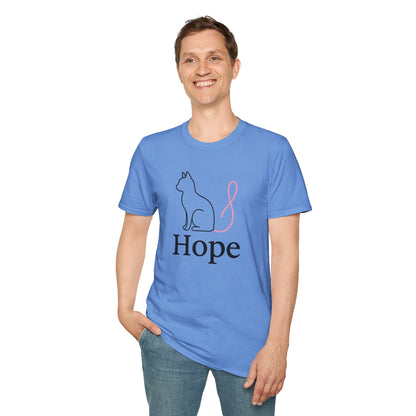 Hope Cat Breast Cancer awareness  T-Shirt