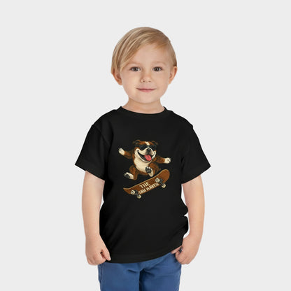 Skateboarding Dog Toddler Tee