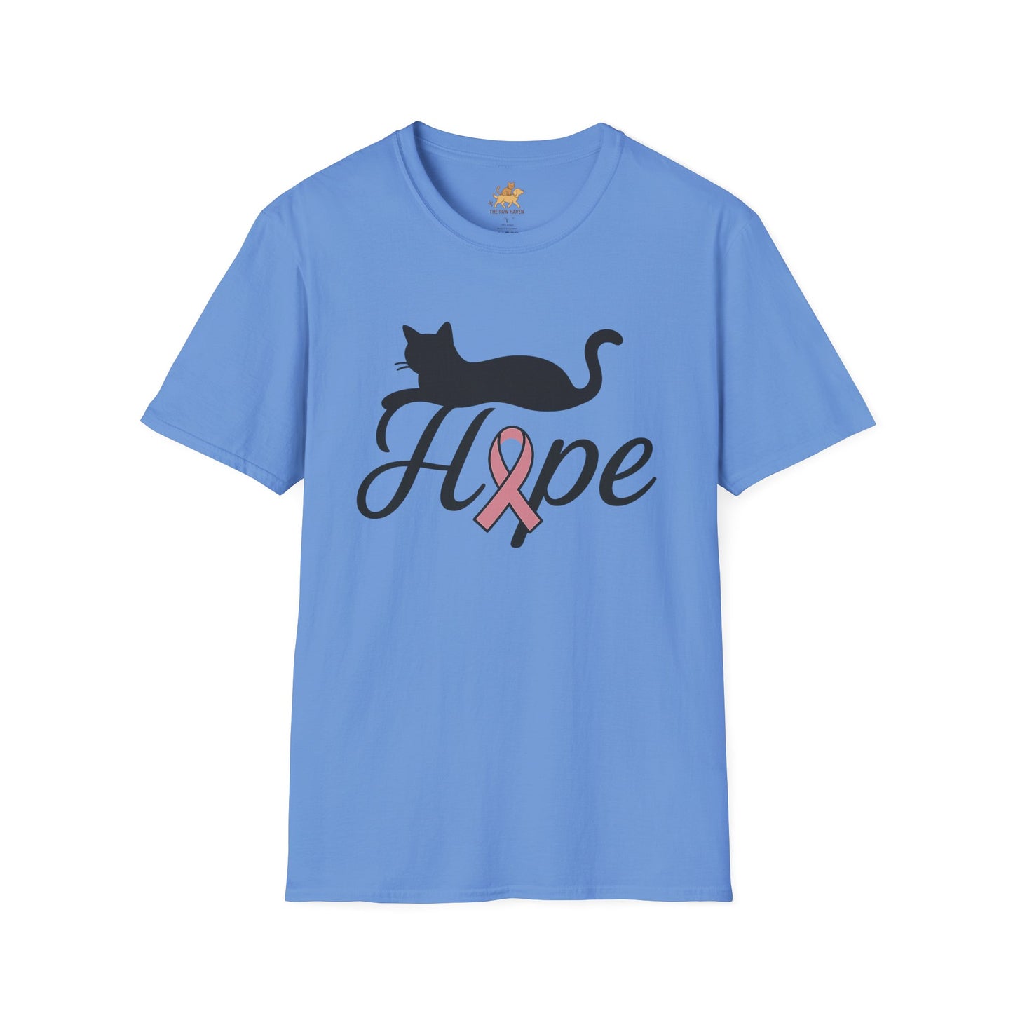 Hope Cat Breast Cancer Awareness T-Shirt