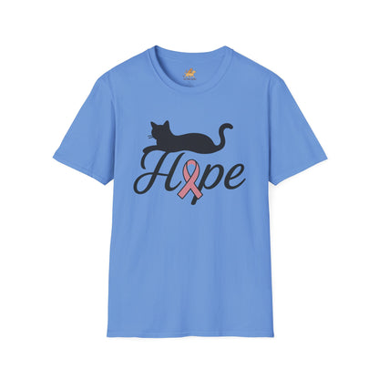 Hope Cat Breast Cancer Awareness T-Shirt