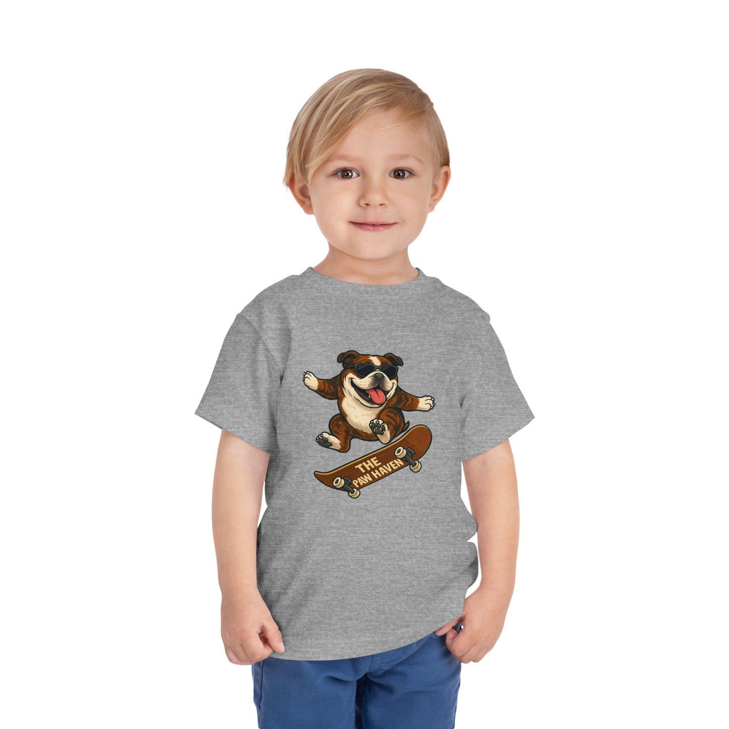 Skateboarding Dog Toddler Tee