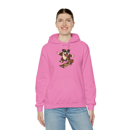 Skateboarding Bulldog Hoodie Sweatshirt