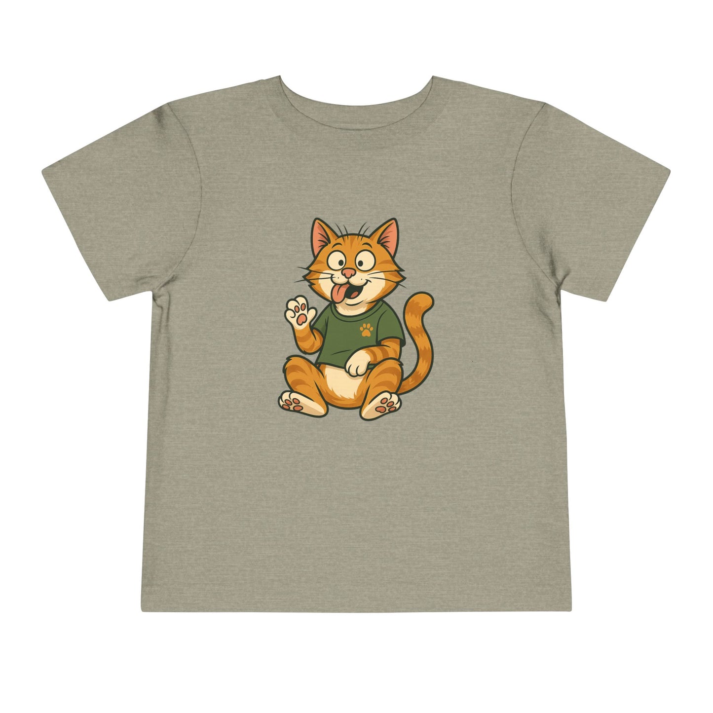 Goofy Cat Toddler Tee