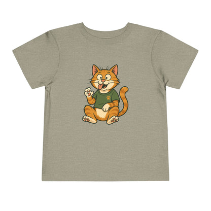 Goofy Cat Toddler Tee