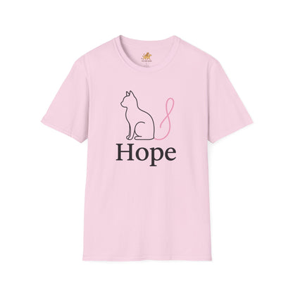 Hope Cat Breast Cancer awareness  T-Shirt