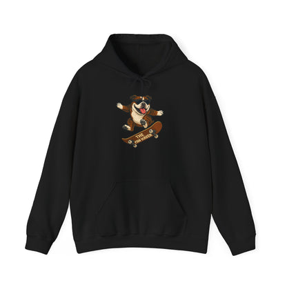 Skateboarding Bulldog Hoodie Sweatshirt