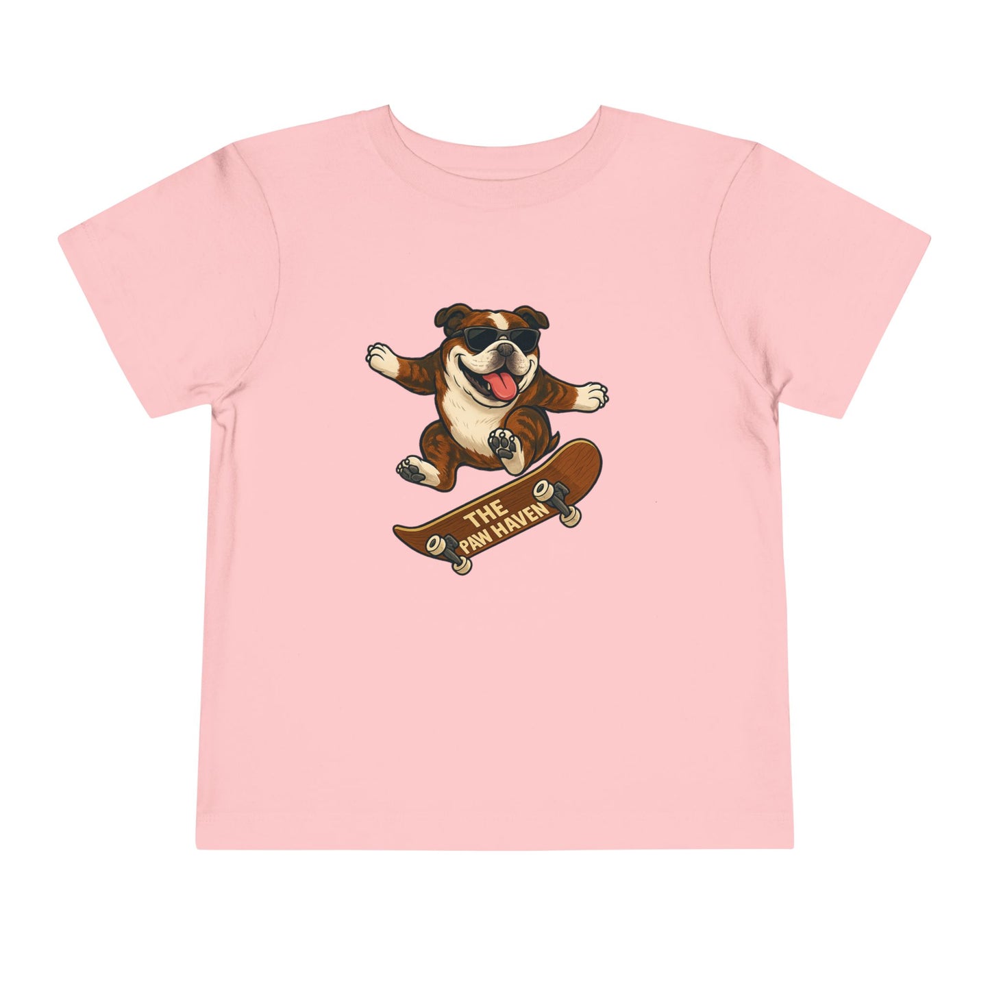 Skateboarding Dog Toddler Tee