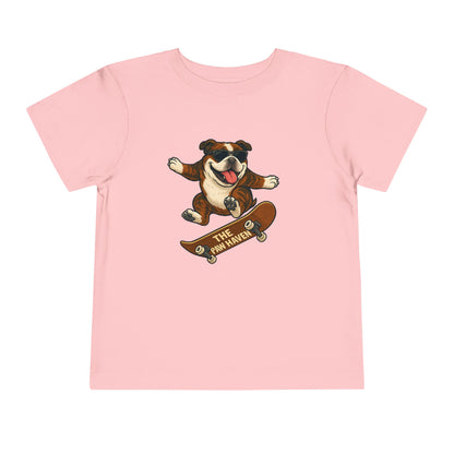 Skateboarding Dog Toddler Tee
