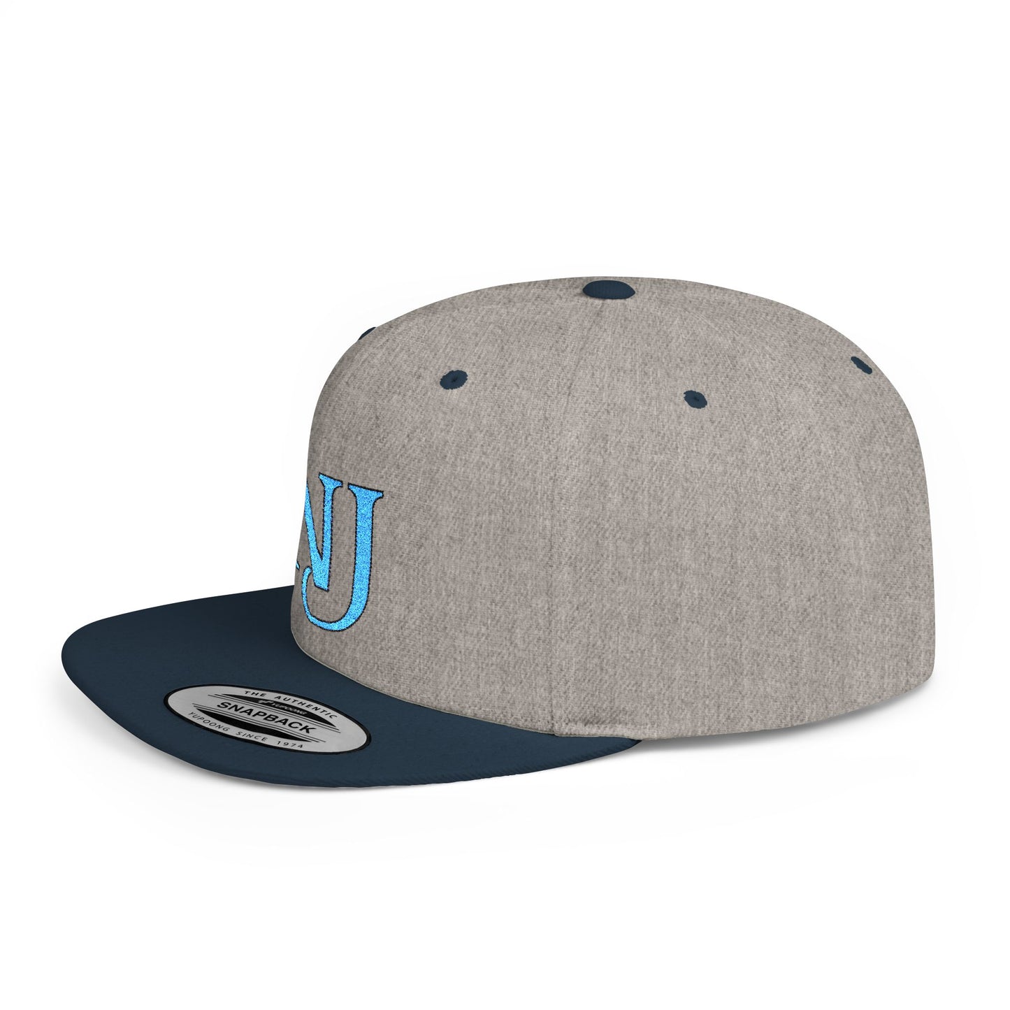 NJ Embroidered Snapback Hat