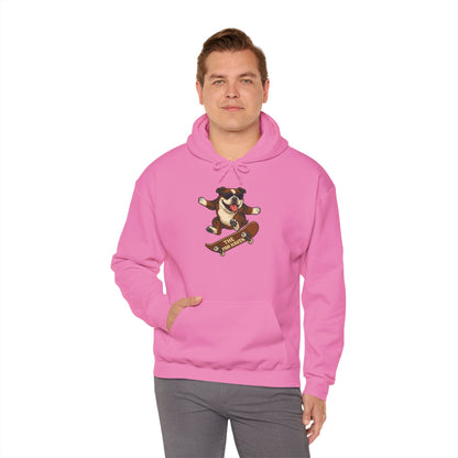 Skateboarding Bulldog Hoodie Sweatshirt