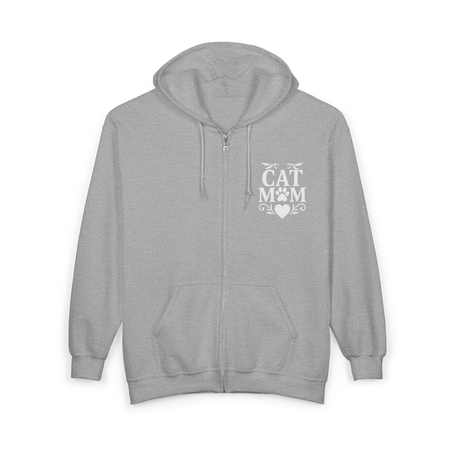Cat Mom Zip Up Hoodie