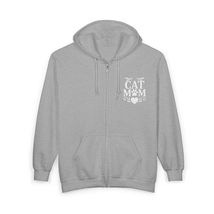 Cat Mom Zip Up Hoodie