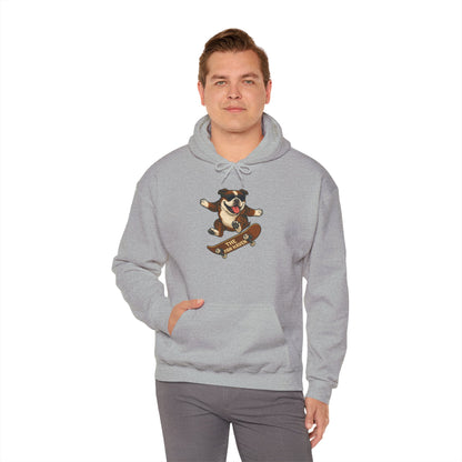 Skateboarding Bulldog Hoodie Sweatshirt