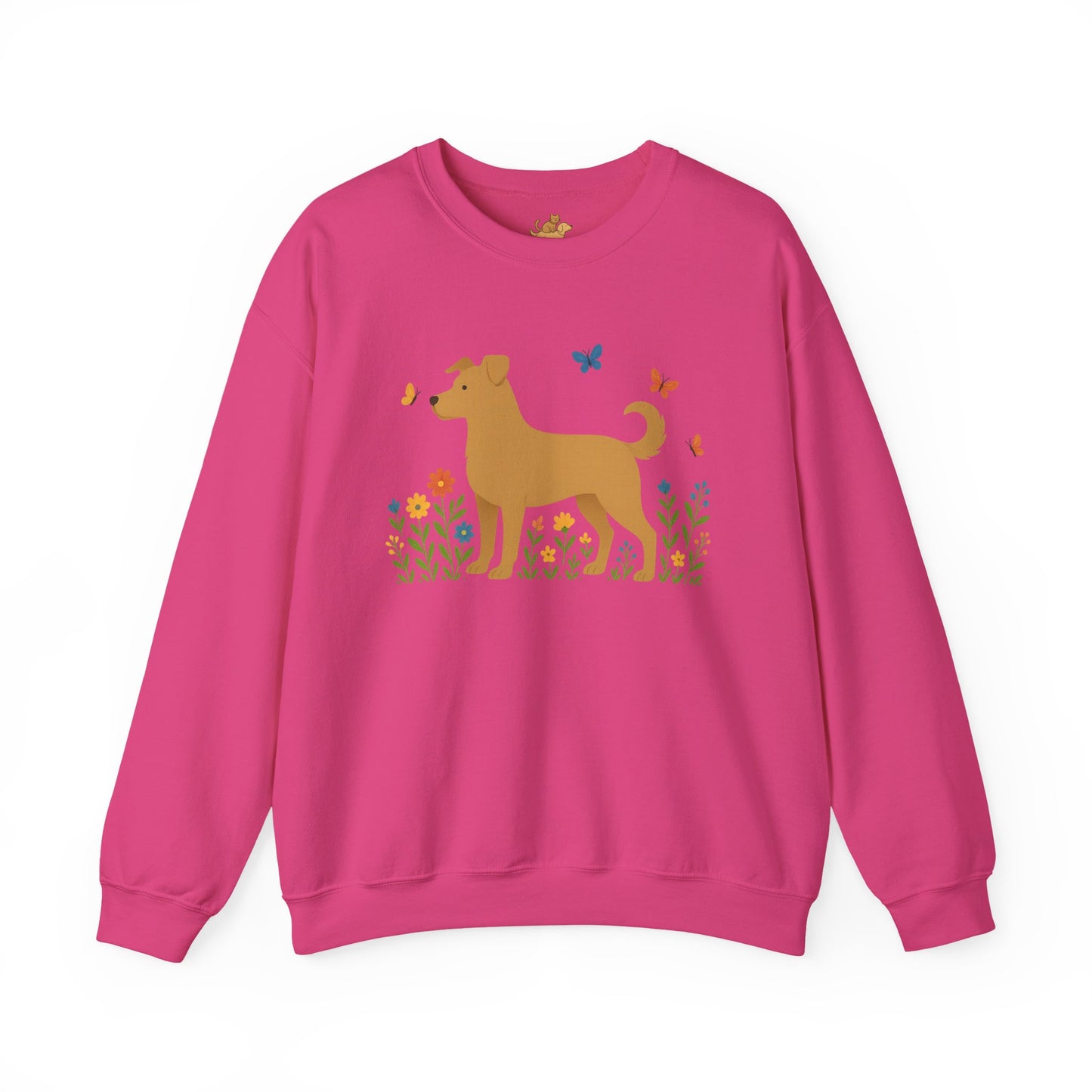 Dog Lover's Floral Crewneck Sweatshirt
