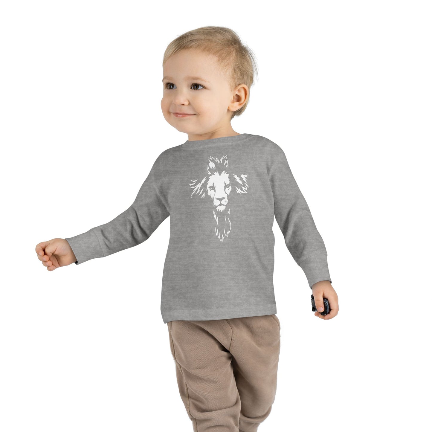 Lion Cross Toddler Long Sleeve Tee