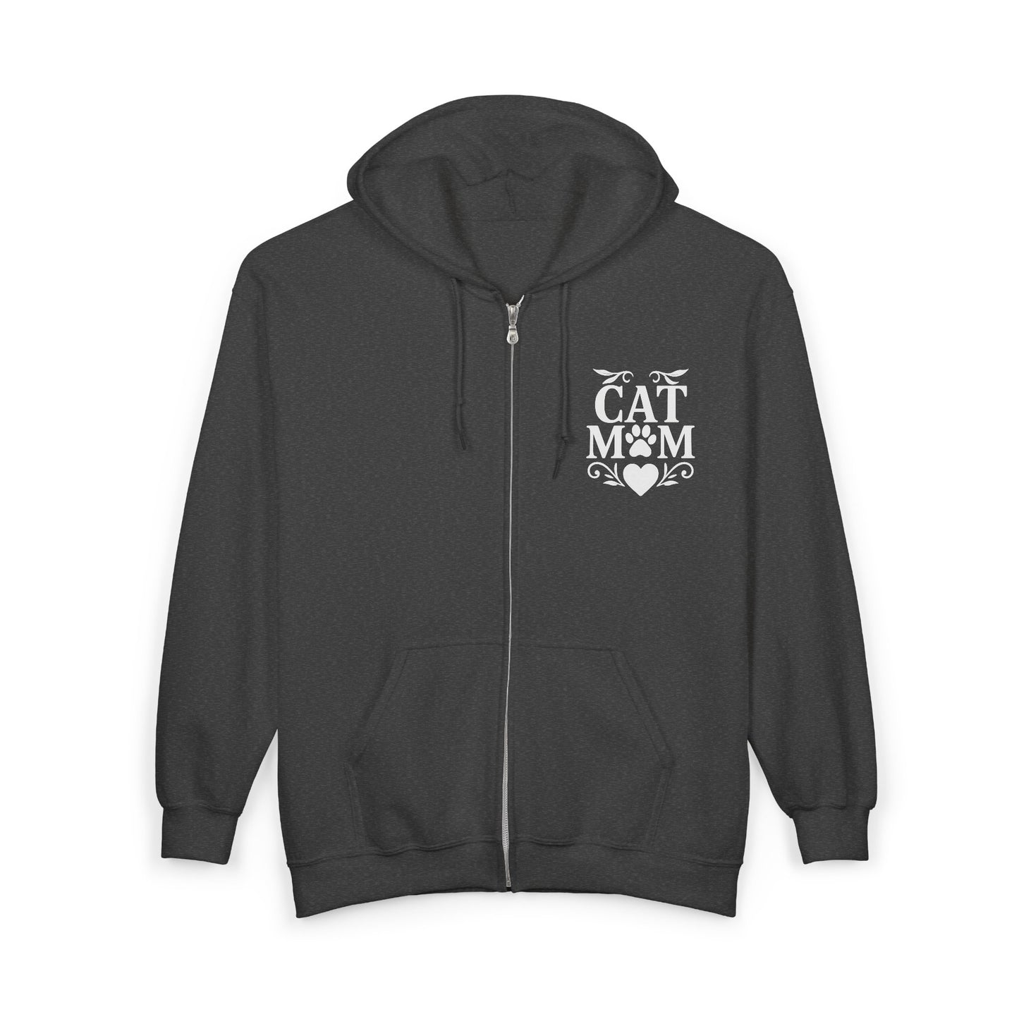 Cat Mom Zip Up Hoodie