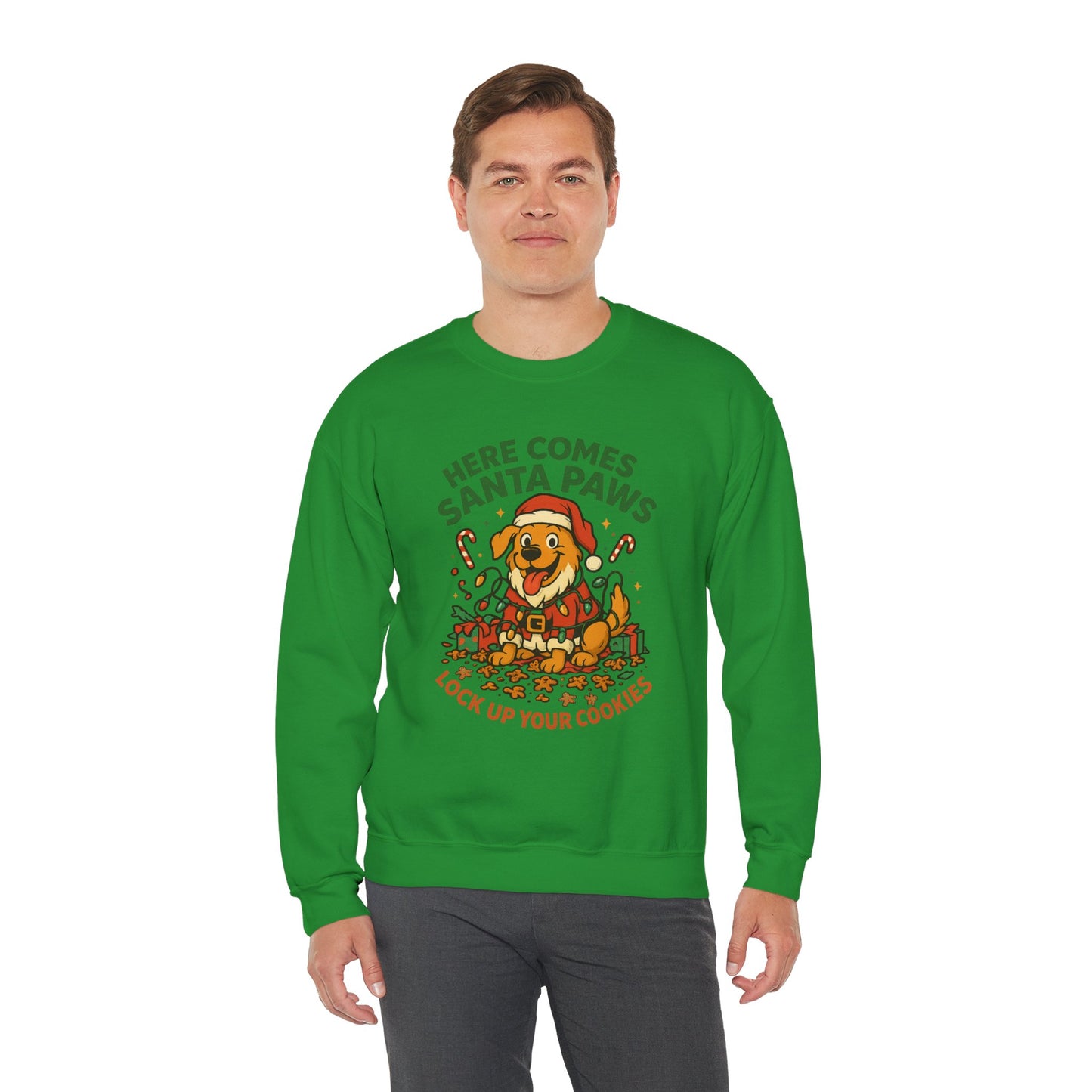 Here Comes Santa Paws Holiday Crewneck
