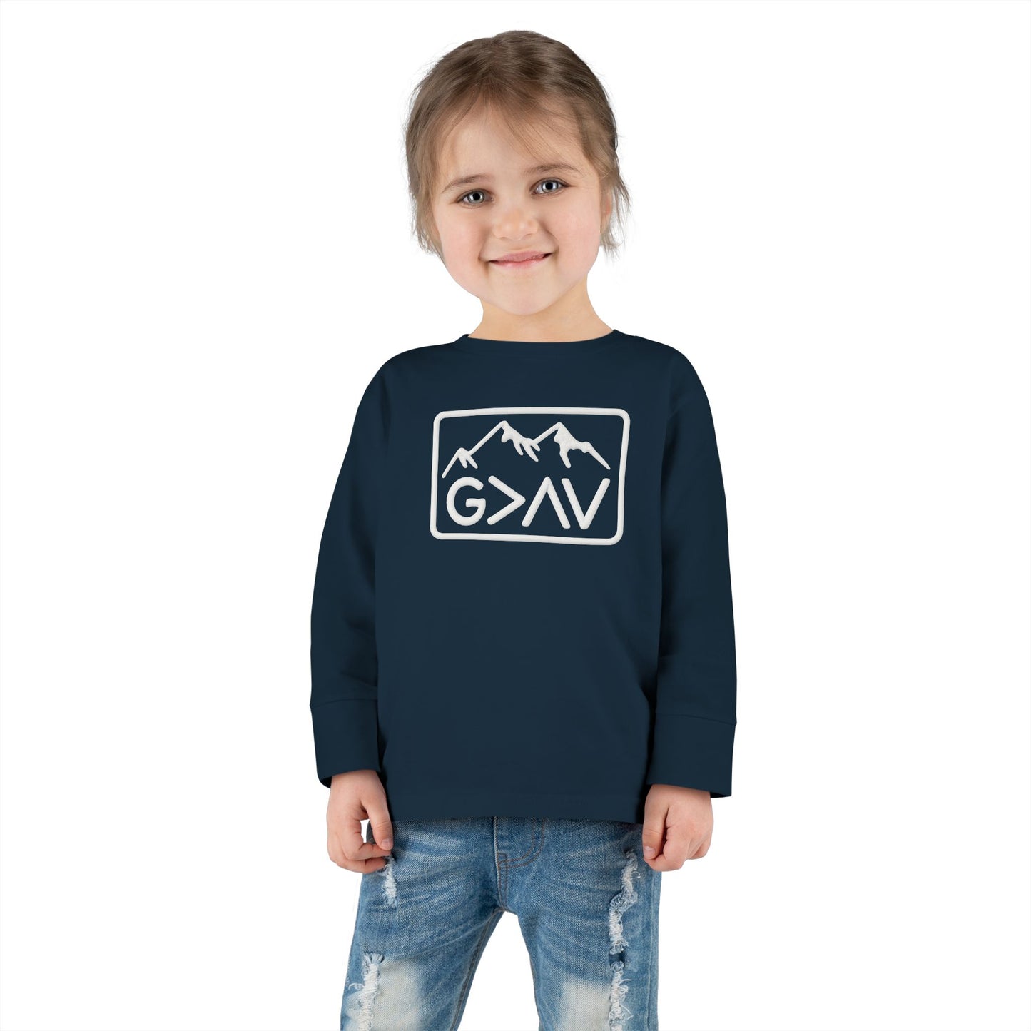 God > Highs & Lows Toddler Long Sleeve Tee