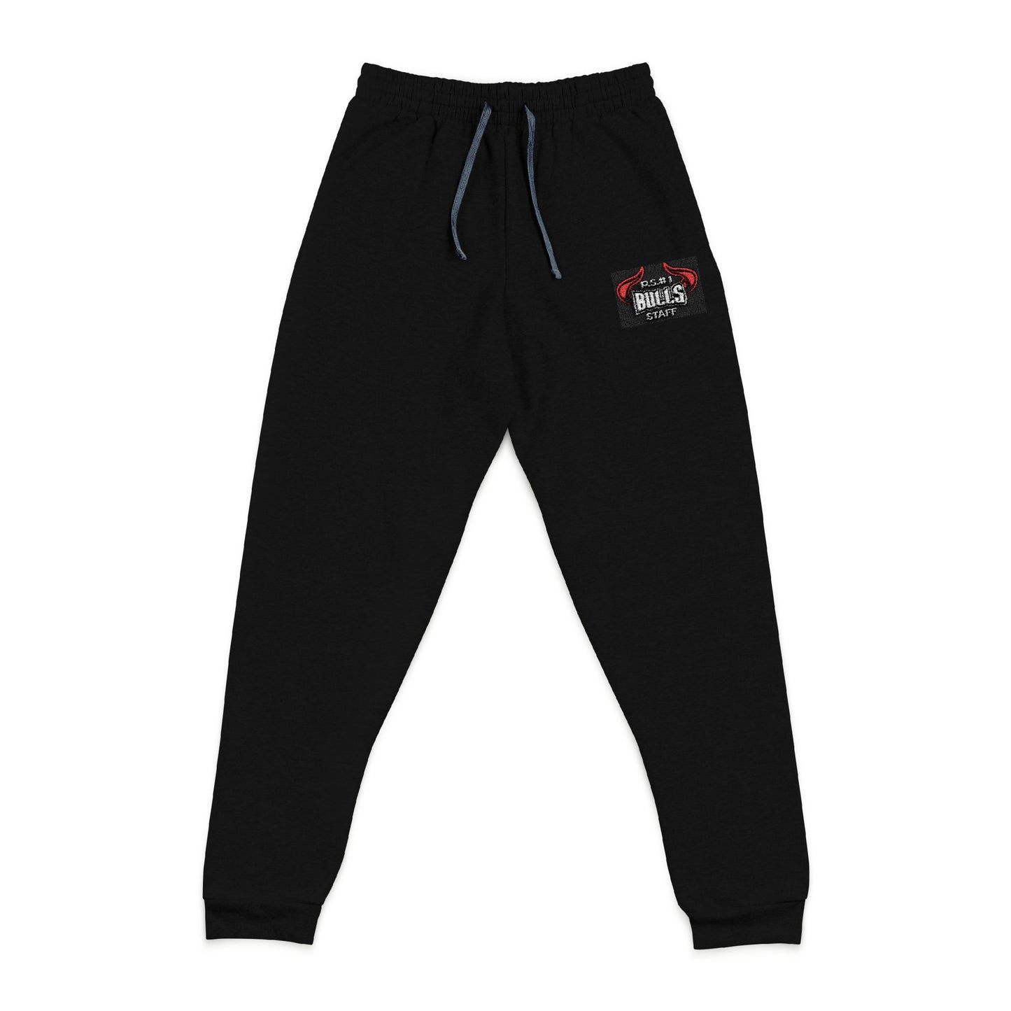 Embroidered 'Shock' Patch Joggers — Grey Casual Athletic Sweatpants