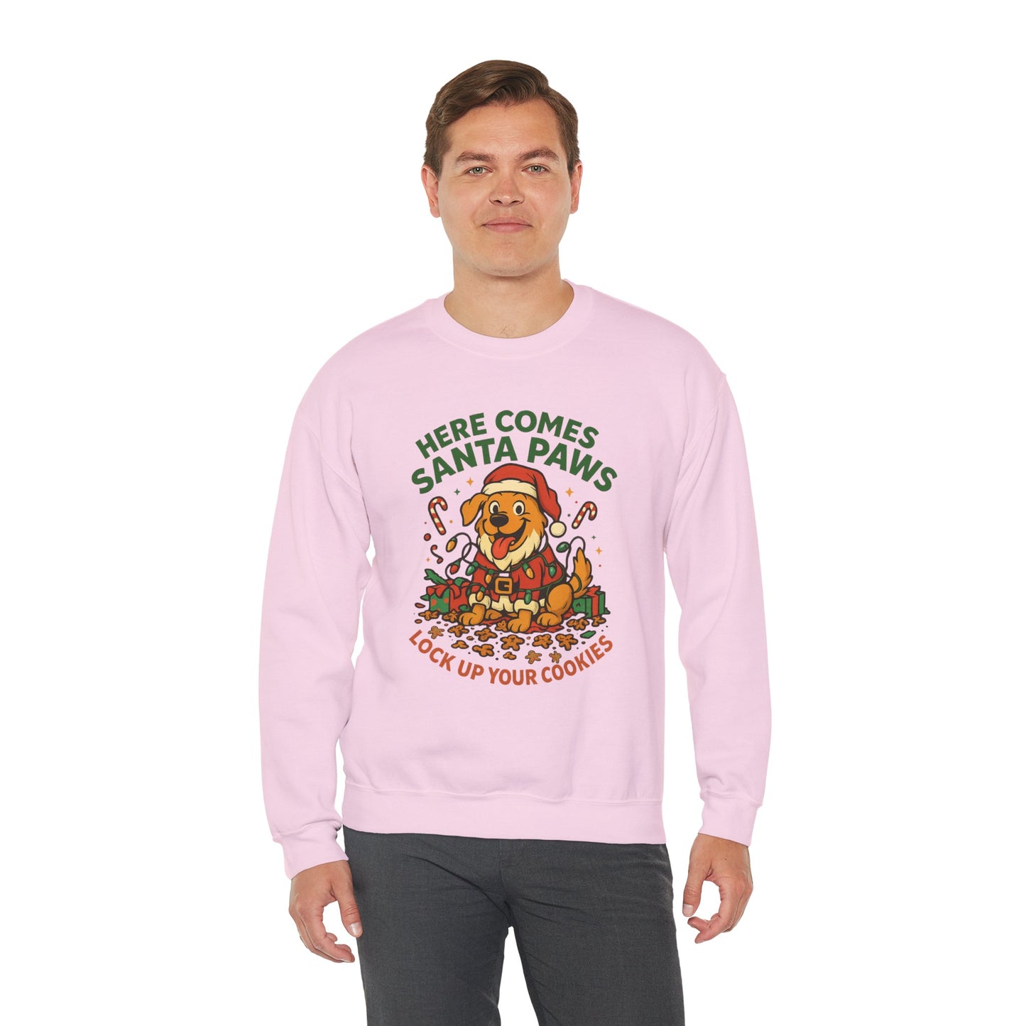Here Comes Santa Paws Holiday Crewneck