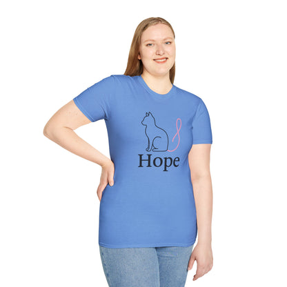Hope Cat Breast Cancer awareness  T-Shirt
