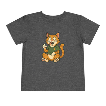 Goofy Cat Toddler Tee