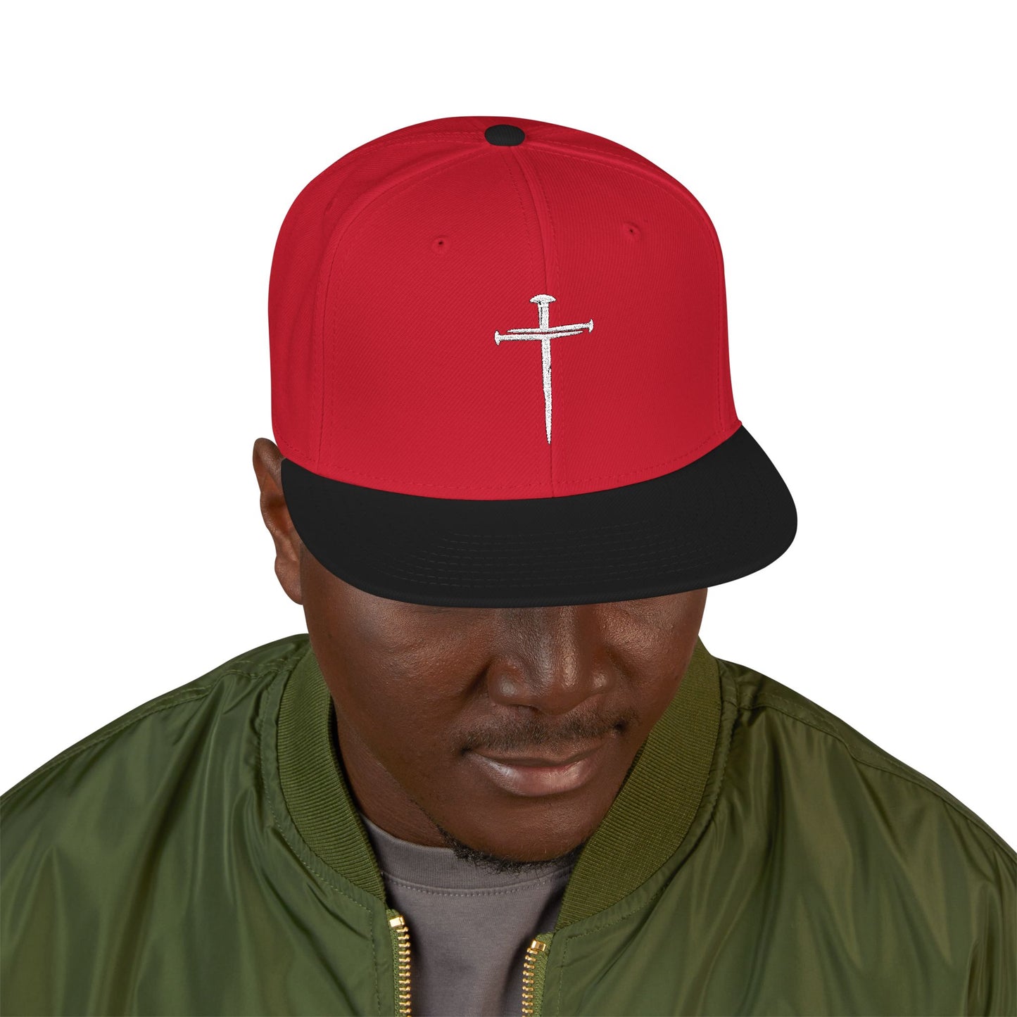 Nail Cross Snapback Hat