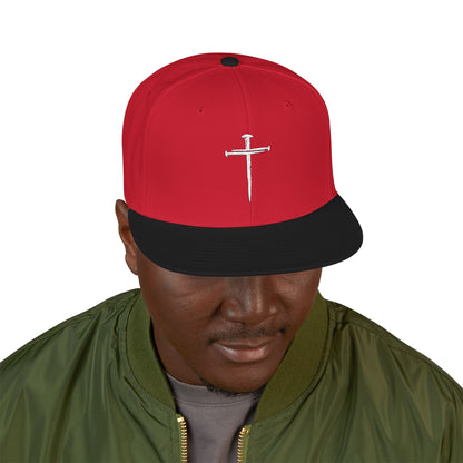 Nail Cross Snapback Hat