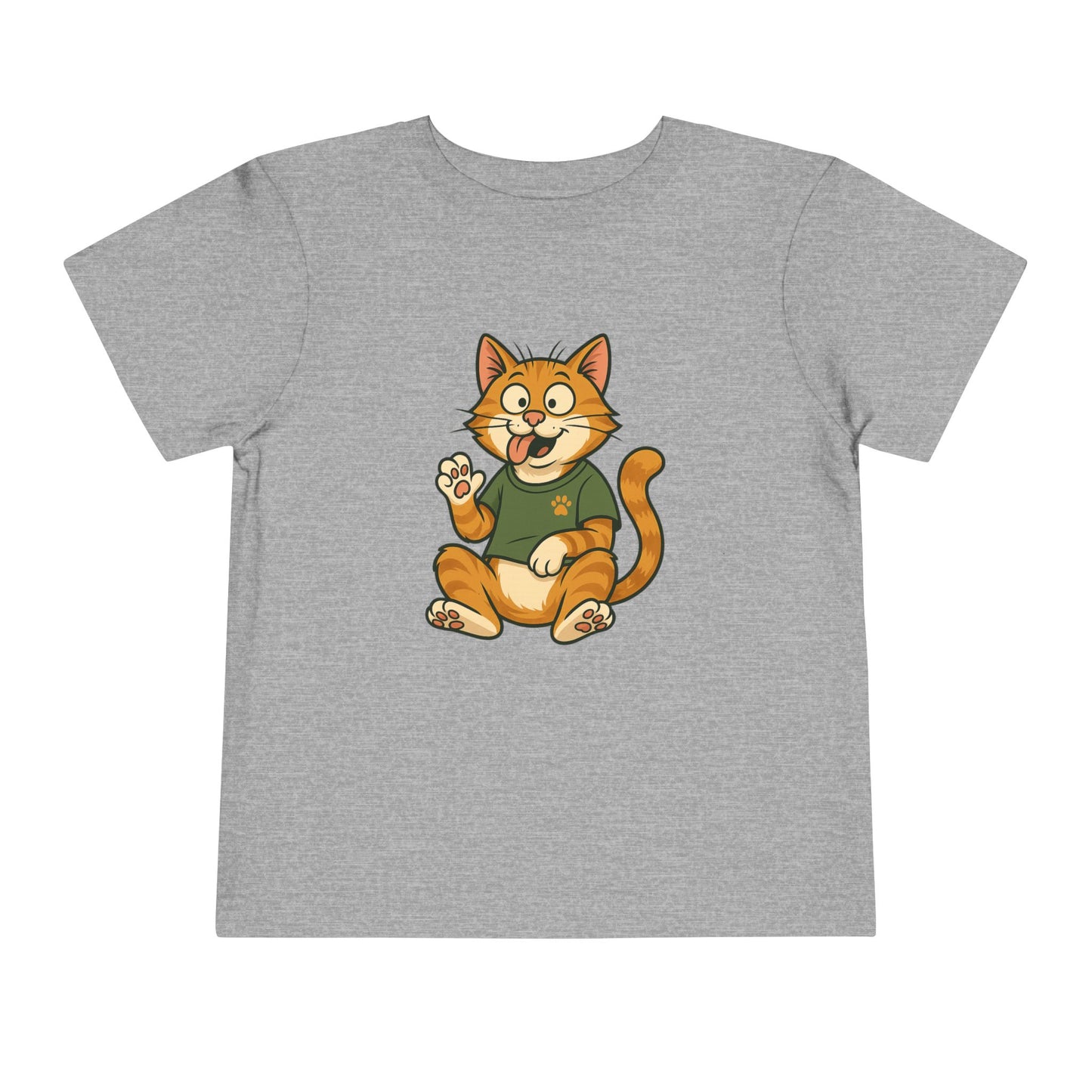 Goofy Cat Toddler Tee