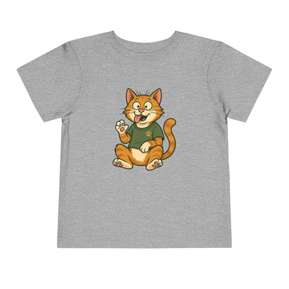 Goofy Cat Toddler Tee